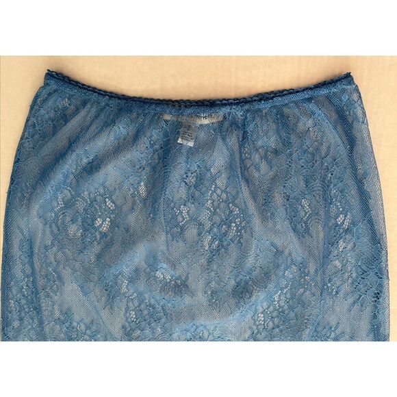 Urban Outfitters Women Sz Small Blue Mesh Lace Maxi Skirt Cover Up - Picture 4 of 10